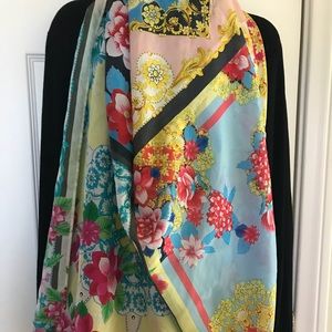 Johnny Was silk scarf/square NWOT, NEVER WORN